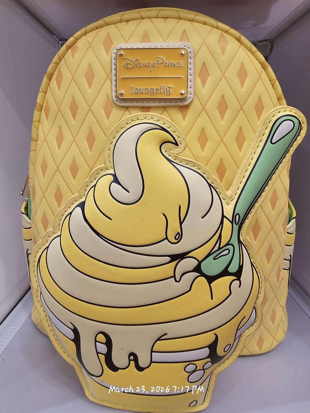 🍦Loungefly Disney Parks Eats Pineapple Swirl Dole Whip mini backpack🍦